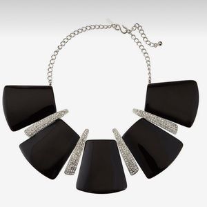 Kenneth Jay Lane Geometric Black Necklace